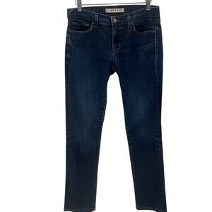 J Brand Dark Blue Wash Pencil Leg Jeans Made in USA Size 28
